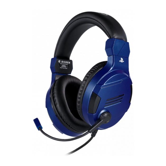 Геймърски слушалки Nacon Bigben PS4 Official Headset V3 Blue, Микрофон, Син, (35934004)