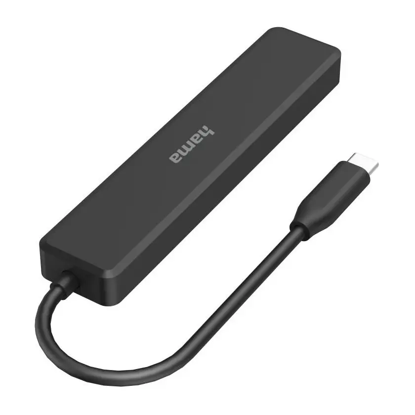 USB-C, 5-портов хъб, 3х USB-A,1x USB-C, HDMI,4К, Черен, (35934736)