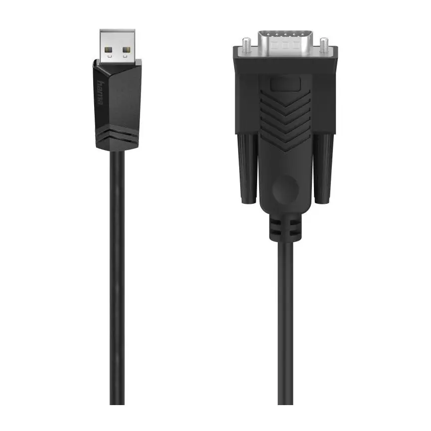 Кабел HAMA, USB - D-Sub (RS232) 9-Pin, 1.50 m, Черен, (35935417)