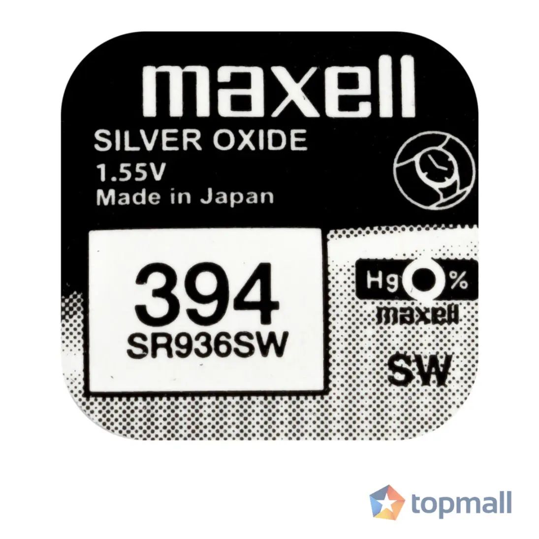 Бутонна батерия сребърна MAXELL SR936 SW /AG9/, 394 1.55V, (35932606)