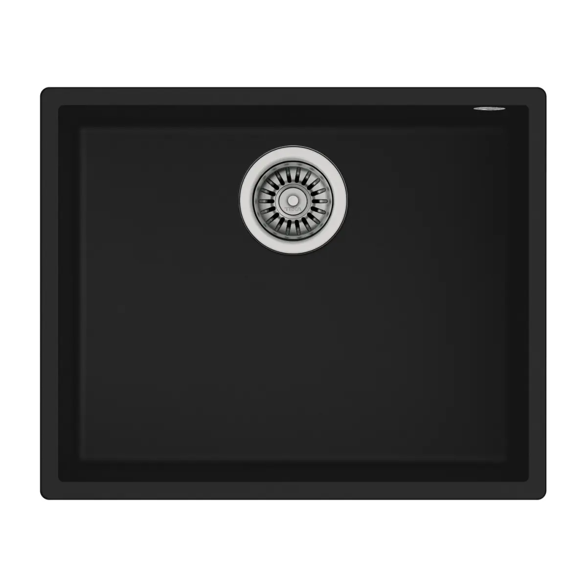 Подплотова гранитна мивка SQUARE5040TG, за шкаф 60 см, черна, (35948804)