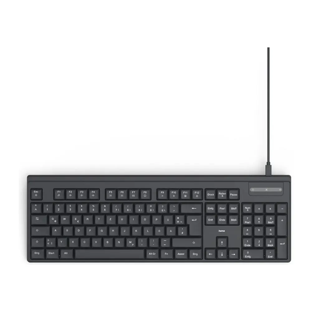 HAMA Жична клавиатура CK-100, кирилизирана, USB-C, USB-A, (35938507)