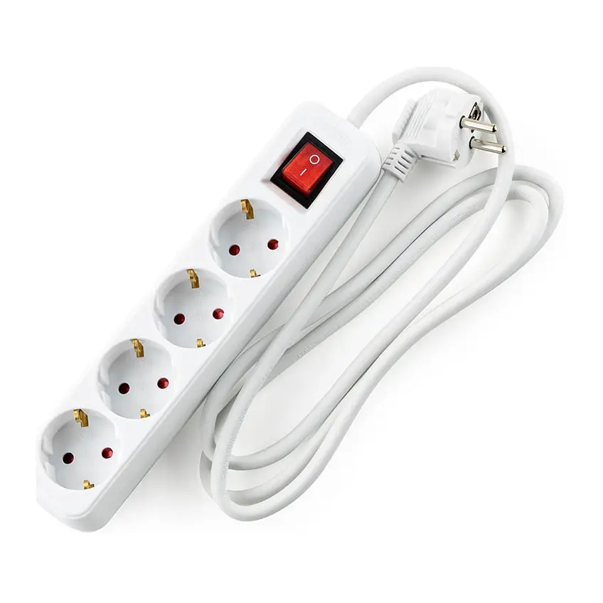 Разклонител Muhler с ключ, 4G, 1.5mm2,  1.5m дължина, (35942659)