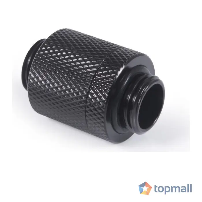 D-Plug Alphacool ES, 20mm, G1/4 AG auf G1/4 AG, Черен мат, (35936413)