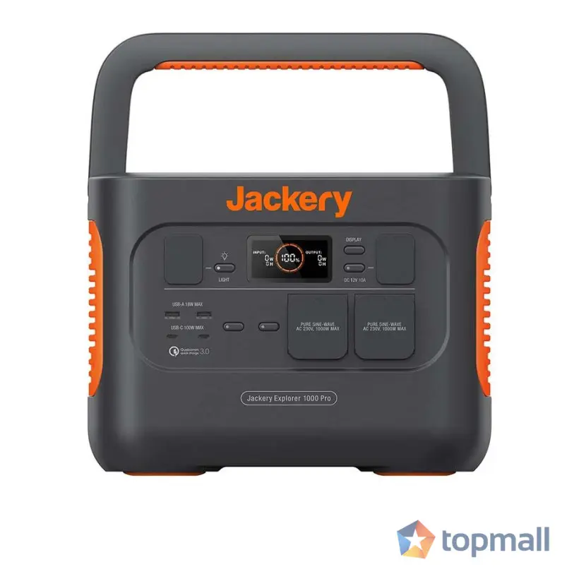 Зарядна станция Jackery 1000 Pro, 230V 1000W, Преносима, (35936043)