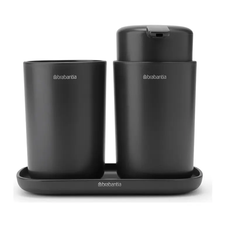 Комплект аксесоари за баня Brabantia ReNew Dark Grey 3 части, (35941987)