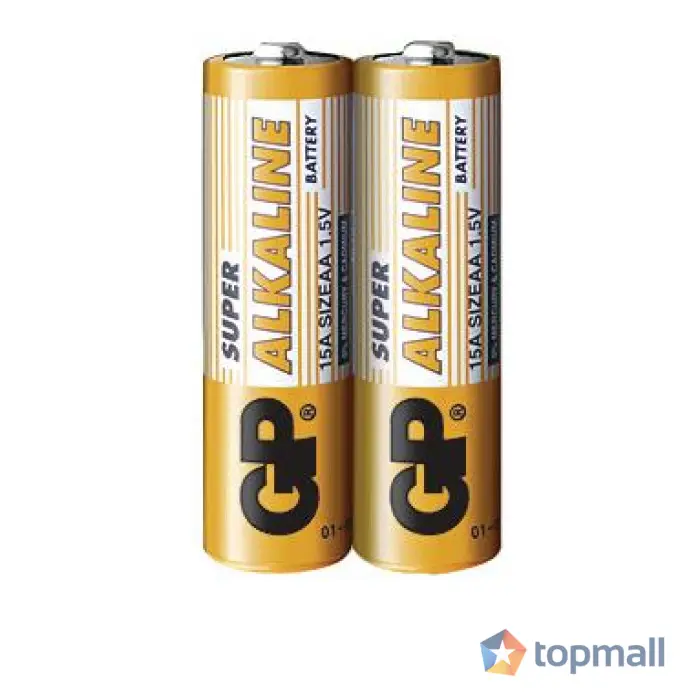 Алкална батерия GP SUPER LR6 AA, 2 бр. в опаковка / shrink, 1.5V, GP-BA-15A21-S2, (35933881)