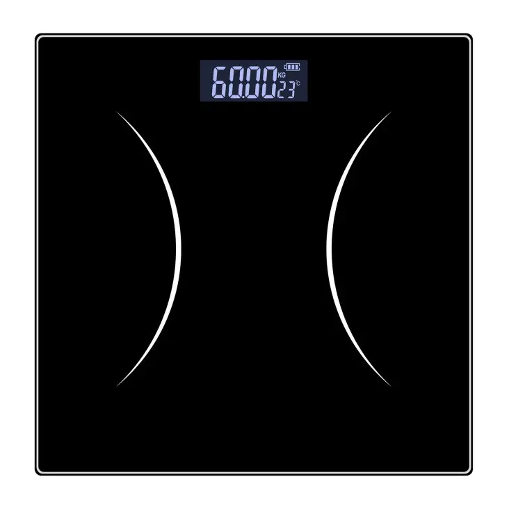 Електронен кантар Rosberg R51650G, До 180 кг, LCD дисплей, 2 x AAA батерии, Черен, (21259)