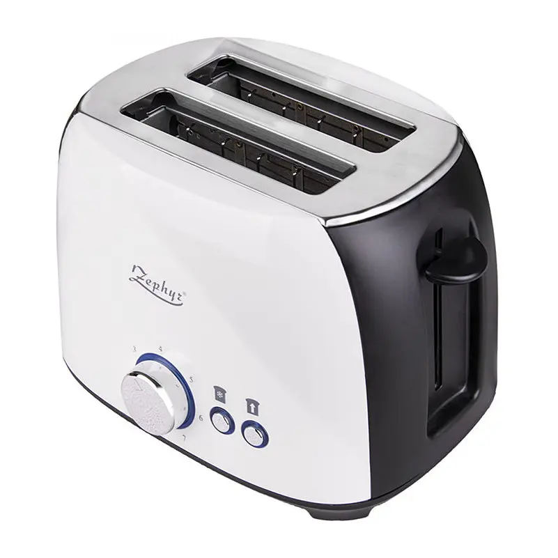 Тостер за хляб ZEPHYR ZP 1440 X, 800W, За 2 филийки, 7 степени на запичане, Бял/черен, (18638)