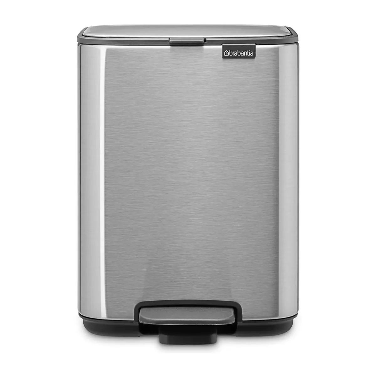Кош за смет Brabantia Bo Pedal 4L, Matt Steel Fingerprint Proof (35948221)