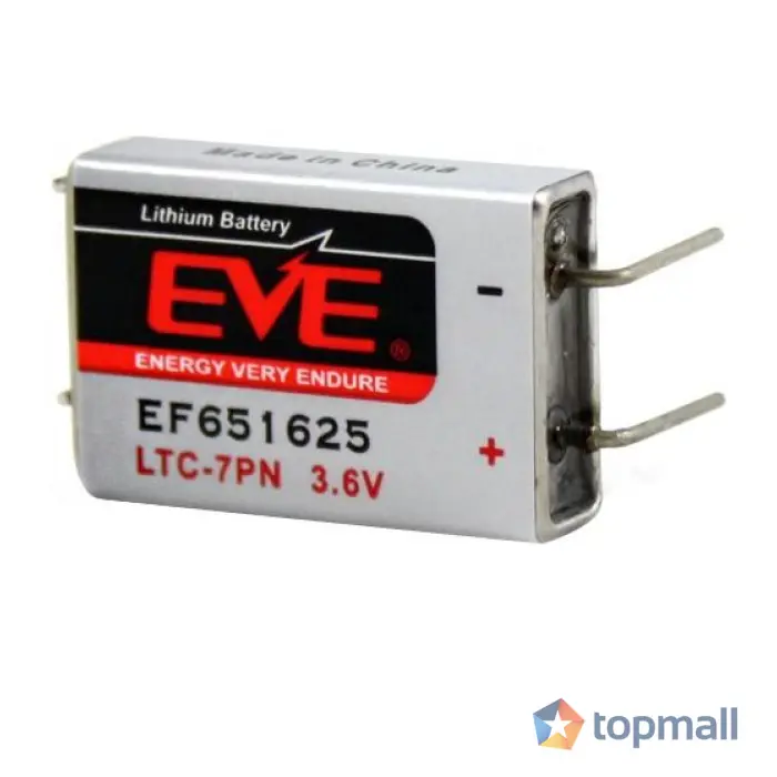 Литиево тионилхлоридна батерия LTC-7PN EP651625 industrial 3,6V 750mAh EVE BATTERY, (35934458)