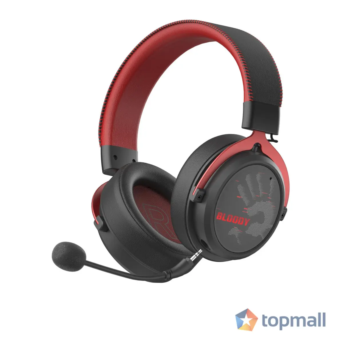 A4tech Bloody МR-590 Геймърски безжични слушалки с микрофон,Bluetooth 3.5мм жак, червен, (35940138)