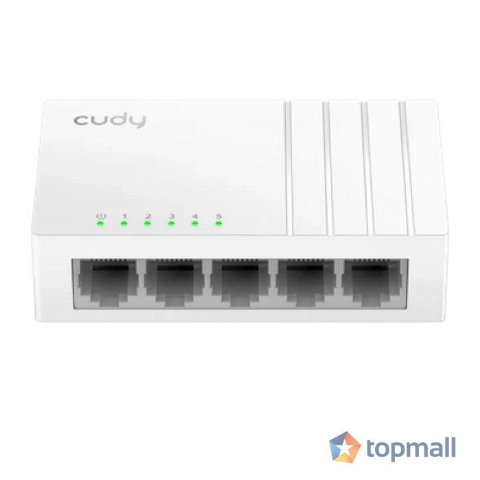 Суич Cudy GS105U, 5 портов, 10/100/1000, Auto-MDI/MDIX, USB-C Port, (35939486)