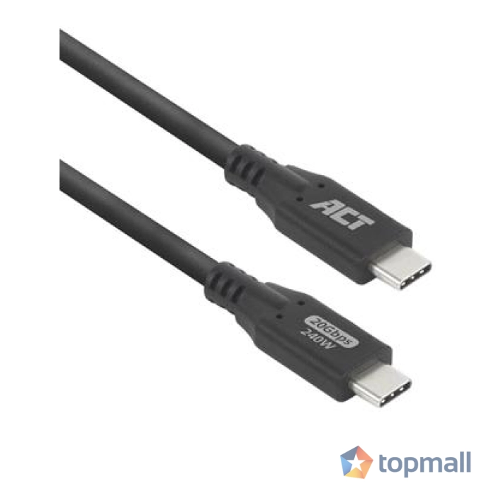 ACT Кабел USB-C - USB-C, 2 м / USB4, 20Gbps, 240W, (35939728)