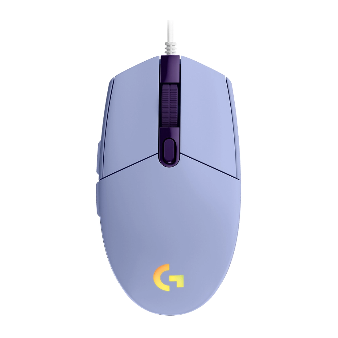 Геймърска мишка Logitech G102 LightSync, RGB, Оптична, Жична, USB, Лилав, (35934008)