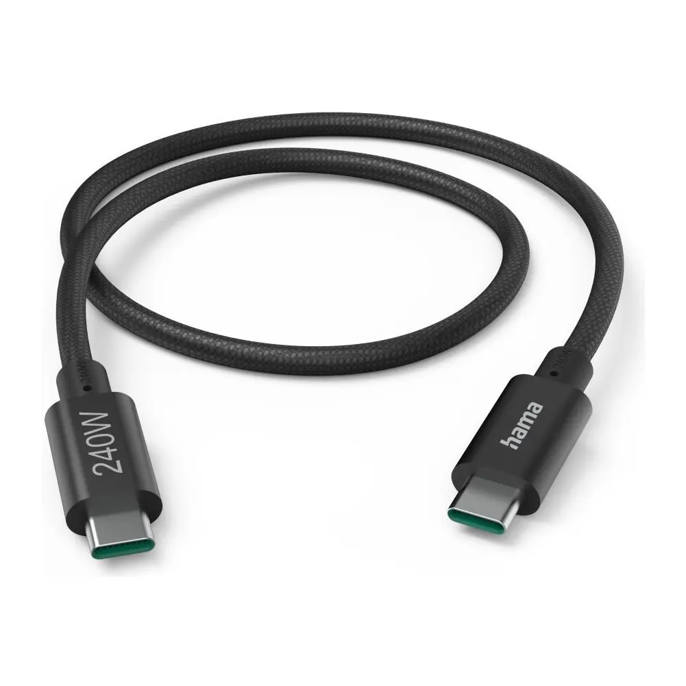 Кабел за зареждане Hama, USB-C - USB-C, 240 W, USB 3.2 Gen1, 201702, (35937121)