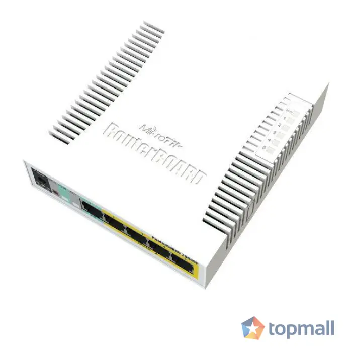 Суич MikroTik RB260GSP, 5-port 10/10/1000+1xSFP, PoE, (35934613)