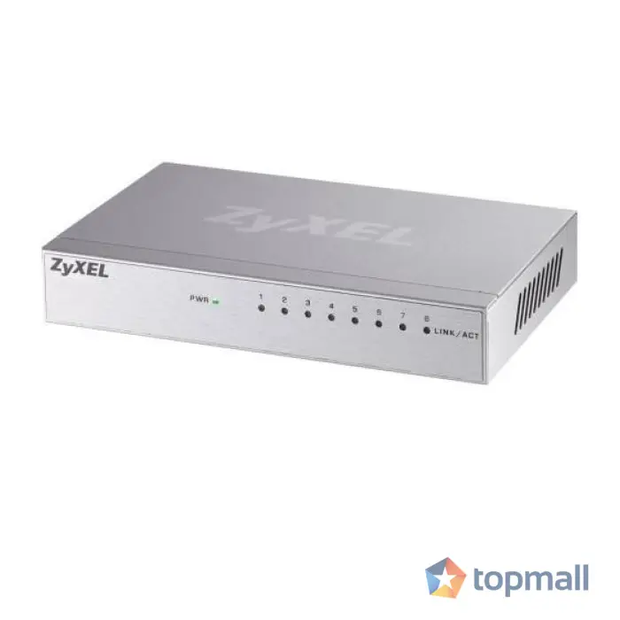 Суич ZYXEL GS-108B v3, 8 портов, Gigabit, метален корпус, (35932381)