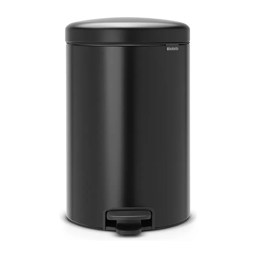 Кош за смет с педал Brabantia NewIcon 20L, Matt Black, (35941090)