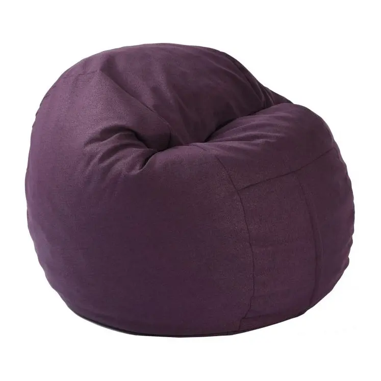 Пуф Pufrelax, фотьойл тип барбарон, Размер M, Matusalem - Fancy Purple, Гама Premium, Перящ се текстилен калъф, Подходящ за деца от 5 - 18 год, Пълнеж с микс от мемори пяна и дунапрен