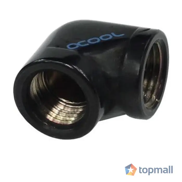 L-конектор Alphacool HF, Вътрешна резба G1/4 - G1/4, 90°, Черен мат, (35936840)