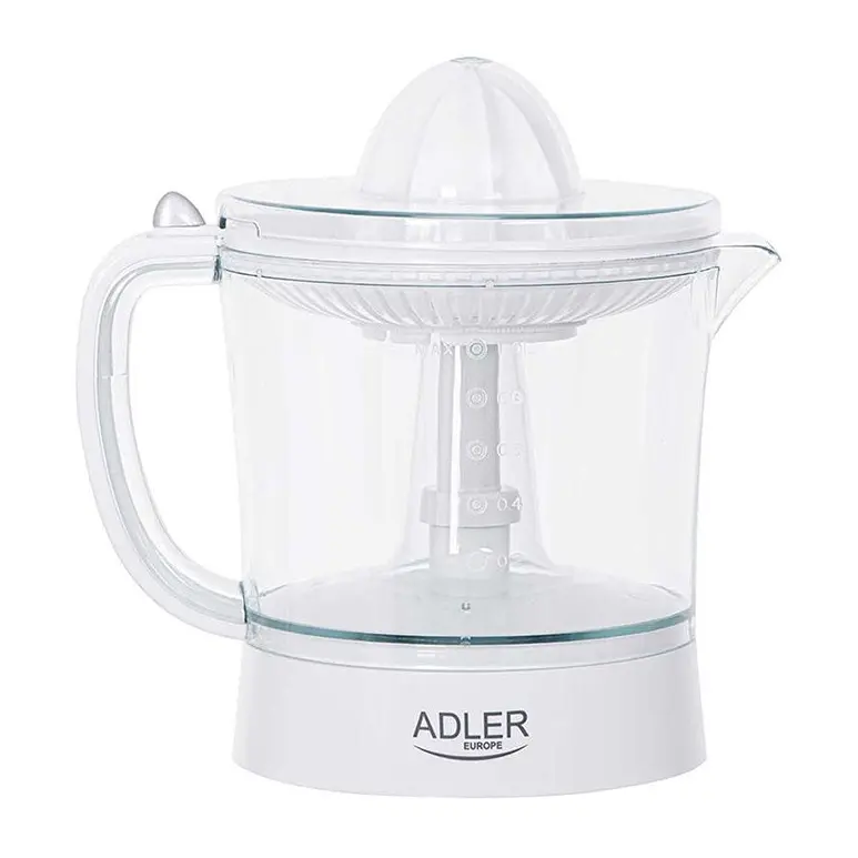 Сокоизстисквачка за цитруси ADLER AD 4009, 60W, 1 литър, 2 приставки, Автоматичнo въртене, Бял, (18664)