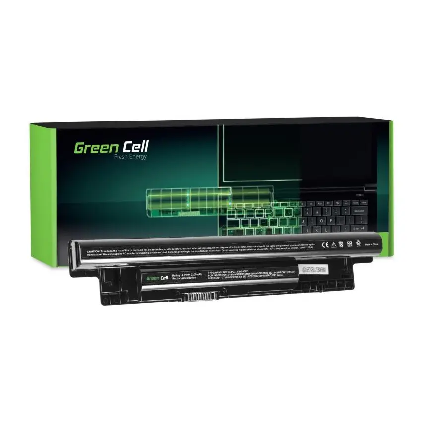 Батерия  за лаптоп GREEN CELL, Dell Inspiron 15 3521 3537 15R 5521 5535 5537 17 3721 5749 17R 5721 5735 5737, 14.8V, 2200mAh, (35933493)