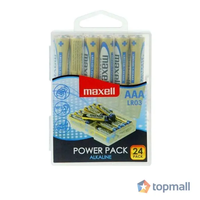 Алкални батерии MAXELL LR03 1,5V AAA 24 бр. блистер PVC case, (35932535)