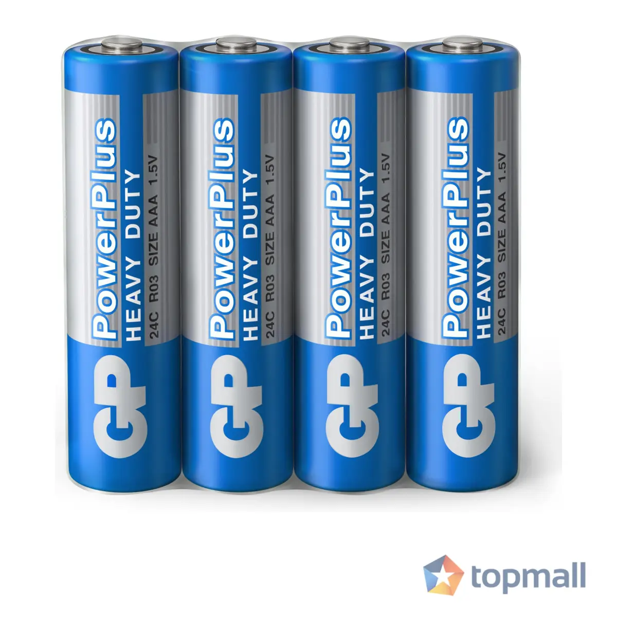 Цинк карбонова батерия GP POWERPLUS R03 AAA 4 бр. shrink 1.5V, (35932537)