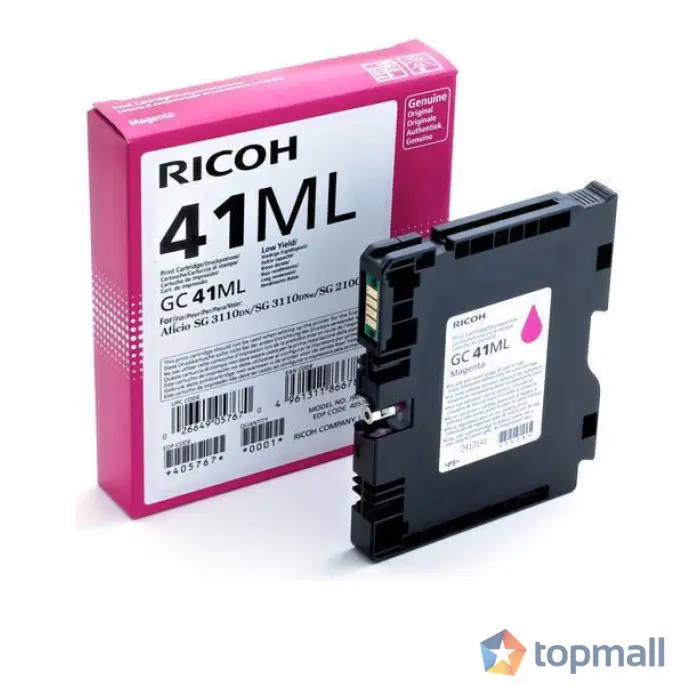 Мастило гел RICOH GC 41ML, GelJet SG 2100N/2100DN, 600 копия,Magenta, (35932669)