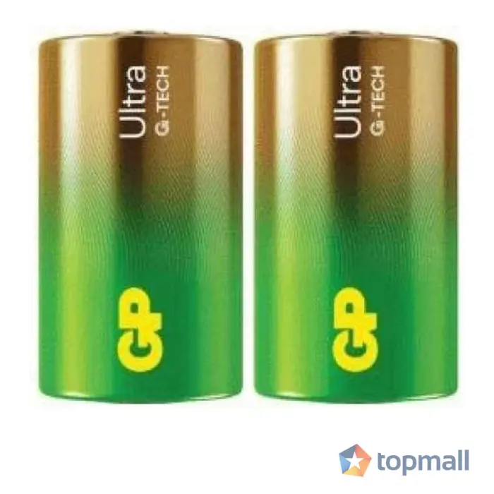 Алкална батерия GP ULTRA LR20 /2 бр. в опаковка shrink/ 1.5V GP-BA-13AU21-S2, (35940131)