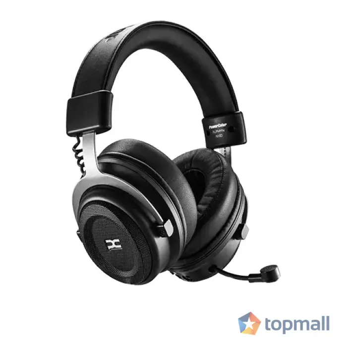 Геймърски безжични слушалки PowerColor Alphyn AH10 - Черни, (35939388)