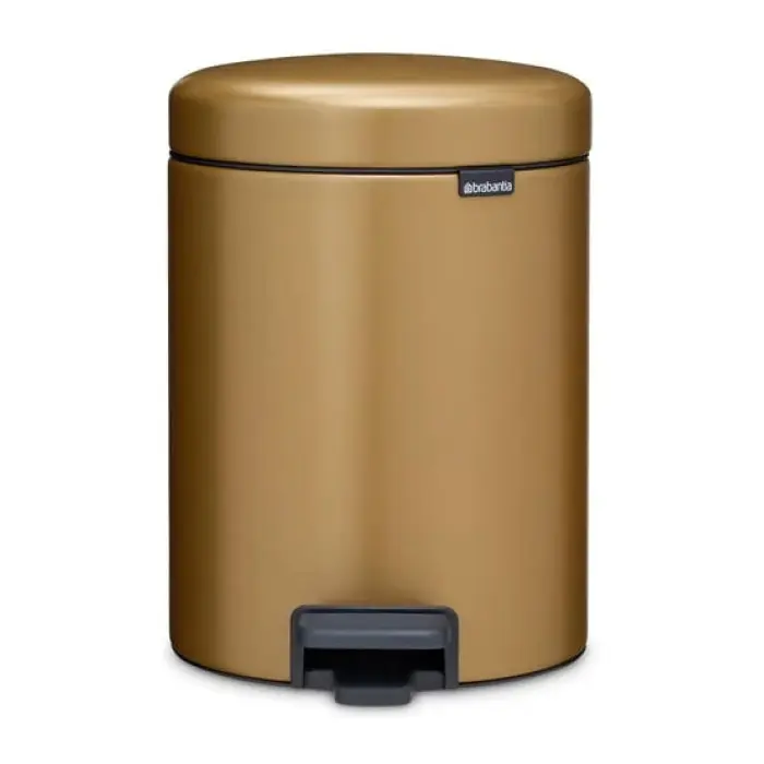 Кош за смет с педал Brabantia NewIcon 5L, Warm Brass, (35947039)
