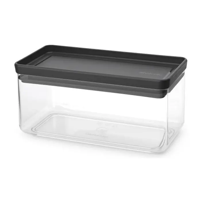 Кутия за съхранение на продукти Brabantia Tasty+ Stackable 1.5L, Dark Grey, (35943335)