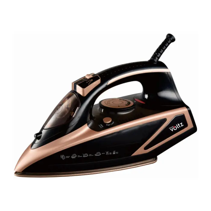 Ютия Oliver Voltz OV51050I, 3000W, 420 ml, Керамика, Автоматично изключване, Парен удар, Черен/златист, (20410)