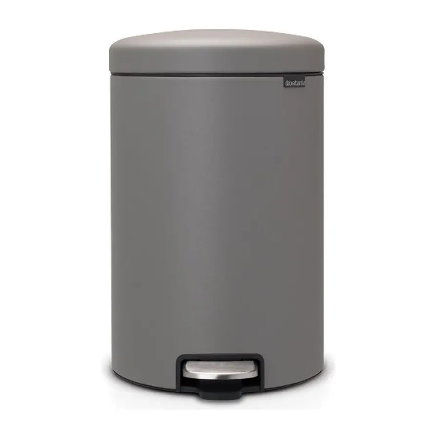 Кош за смет с педал Brabantia NewIcon 20L, Mineral Concrete Grey, (35941568)