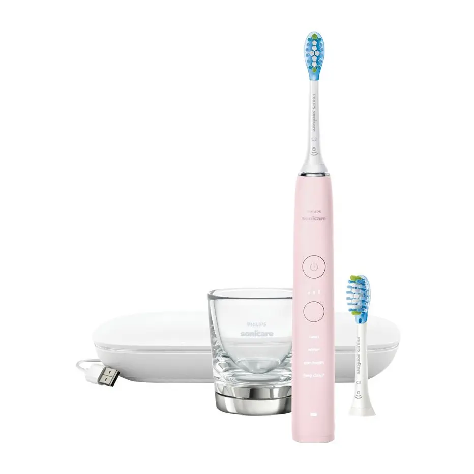 PHILIPS Sonicare Четка за зъби с акумулаторна батерия Diamond Clean 4 режима калъф чаша-зарядно розова