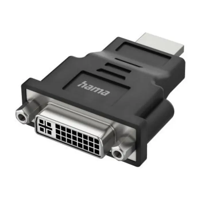 Адаптер HAMA, HDMI мъжко - DVI женско, Ultra-HD 4K, Черен, (35935454)