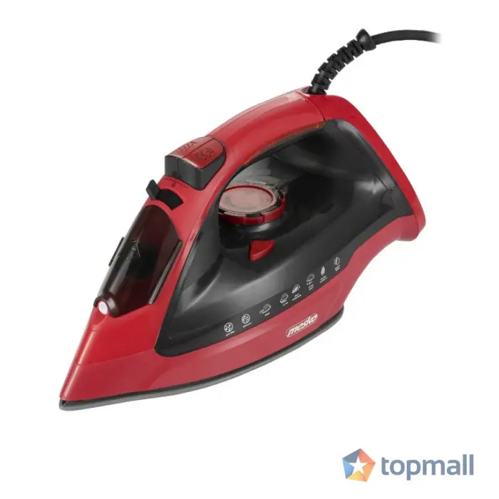 Ютия Mesko MS 5031, 3000W, Керамика, Автоматично изключване, С-ма против варовик, Червен/черен, (12746)