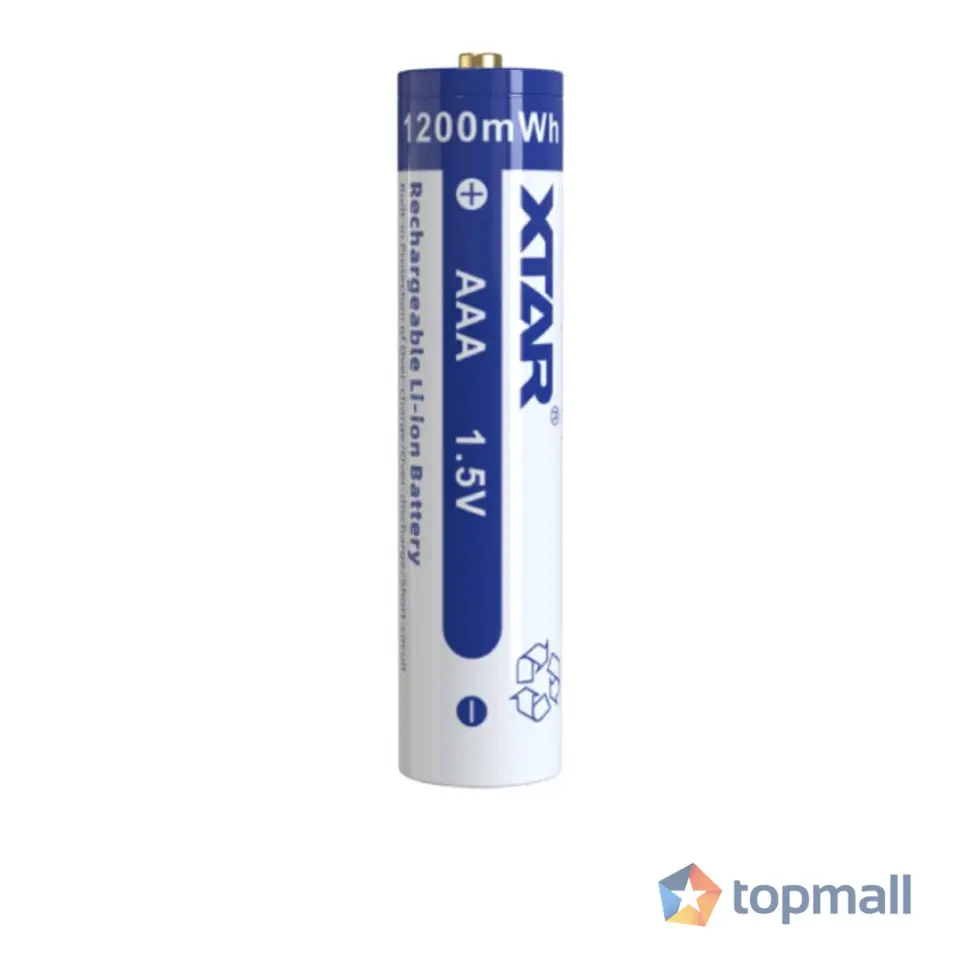 Акумулаторна батерия LiIon 10440 AAA R03 1,5V 800mAh 4 бр. в PVC кутия XTAR, (35937530)