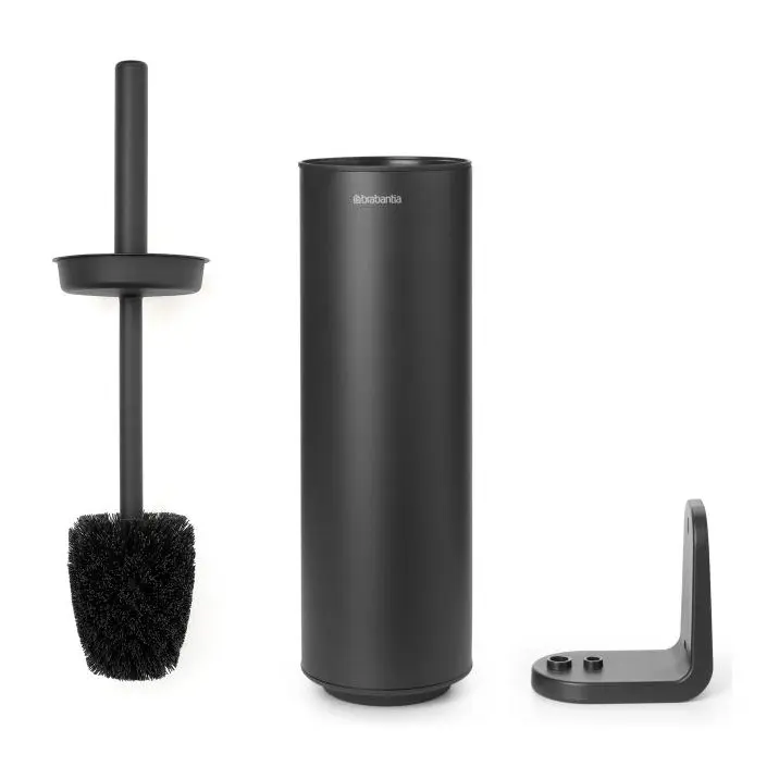 Четка за тоалетна със стойка Brabantia MindSet Mineral Infinite Grey N, (35943373)