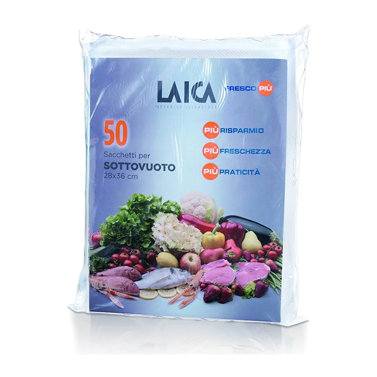 Гофрирани релефни пликове за вакуумиране Laica 28x36 см - 100 бр. 2xVT35002