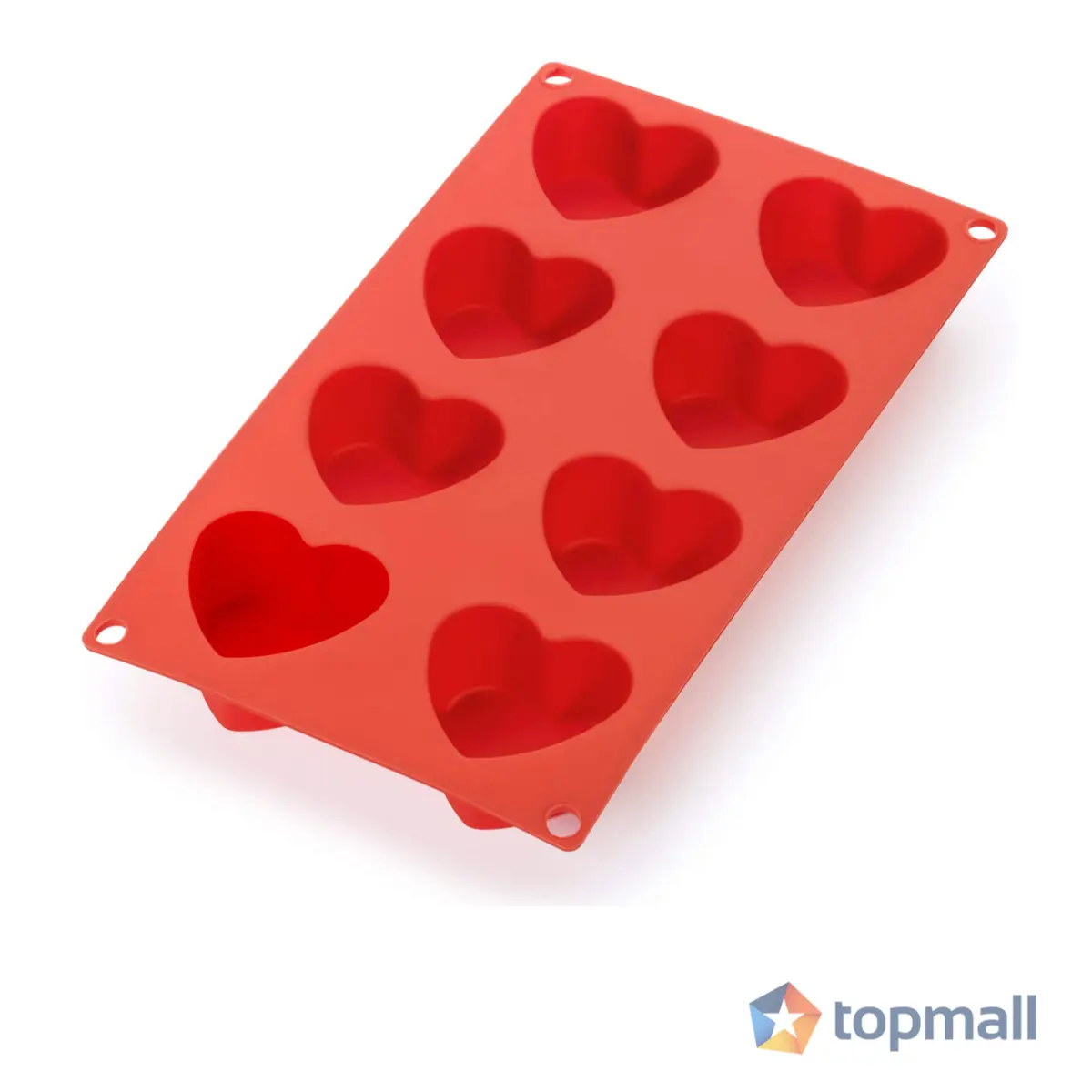 Форма за печене Lekue 30x17.5xH3.4cm, силиконова, за мъфини-сърце, (35946936)