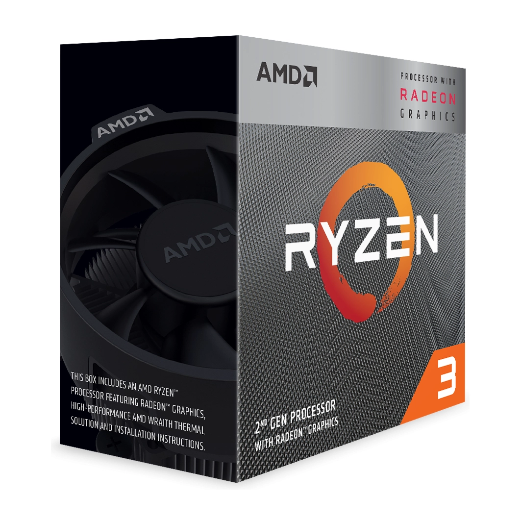 Процесор AMD RYZEN 3 3200G, 4-Core, 3.6 GHz, 6MB, 65W, AM4, BOX, (35933612)