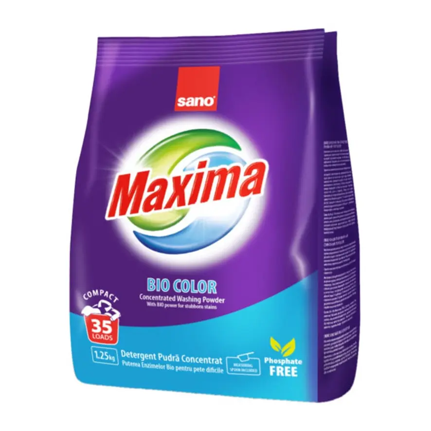 Прах за пране Sano Maxima Bio, Концентрат, 1.25 кг, 35 пранета