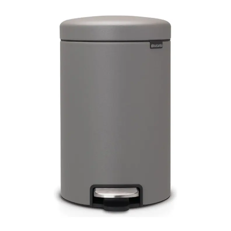 Кош за смет с педал Brabantia NewIcon 12L, Mineral Concrete Grey, (35941567)