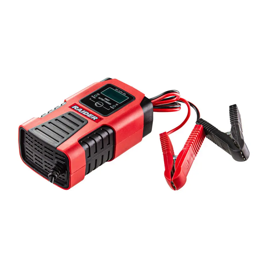 Зарядно за акумулатор инверторно 6/12V 45Ah LCD RAIDER RD-BC17, (35929677)