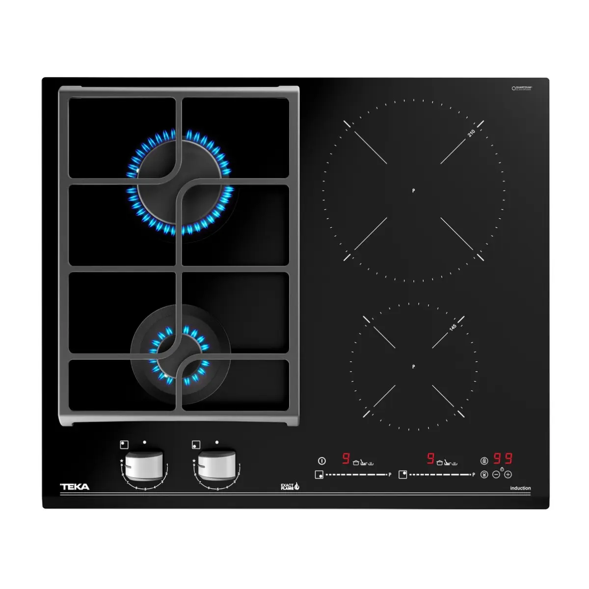 Комбиниран стъклокерамичен плот JZC64322, газ и индукция, iCooking функции, (35948867)