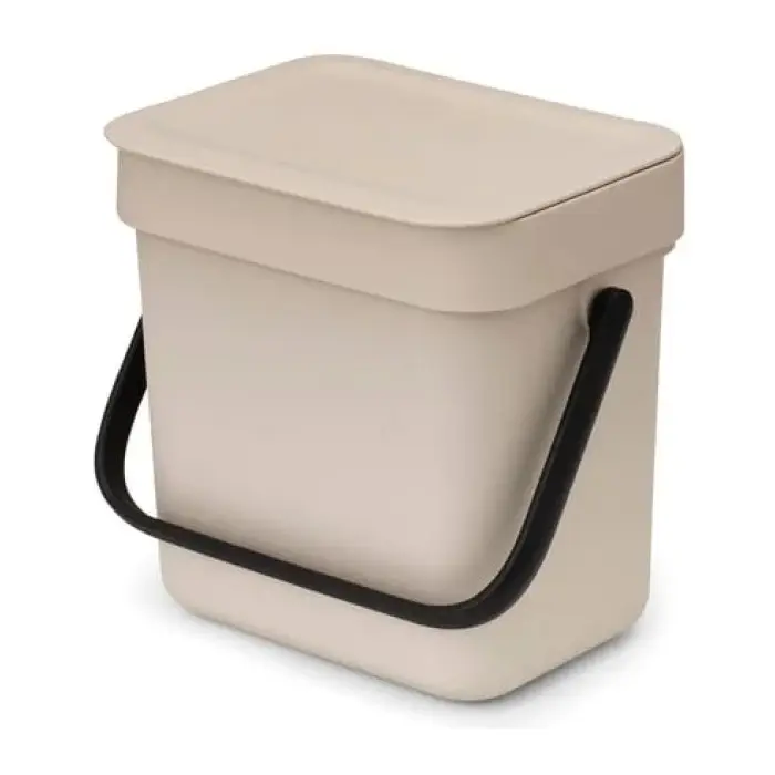 Кош за смет за разделно събиране Brabantia Sort&Go 3L, Soft Beige, (35947064)