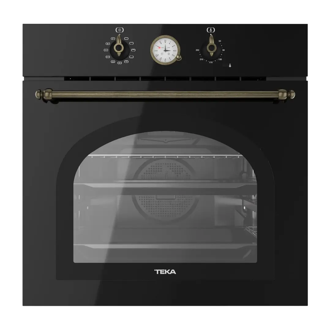Мултифункционална фурна HRB6300, с 10 функции, ретро дизайн, антрацит месинг, (35948793)